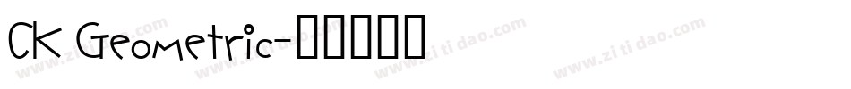 CK Geometric字体转换